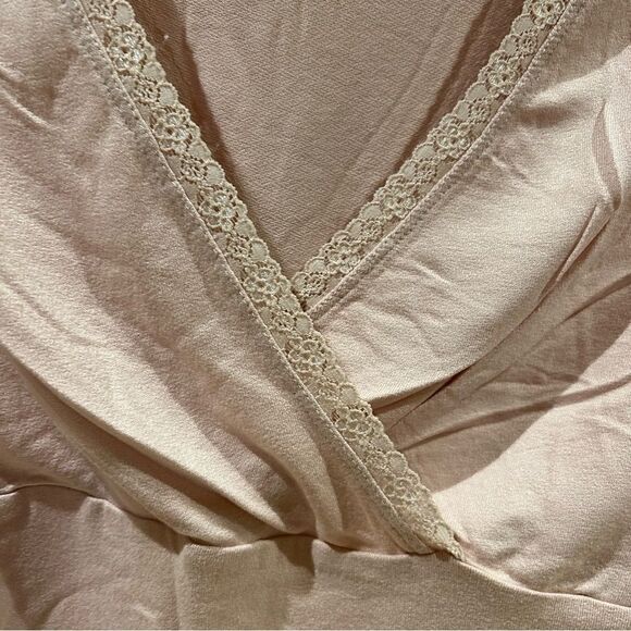 BP Nordstrom‎ Crop Wrap front top in pink smoke size small NWT - Picture 5 of 6